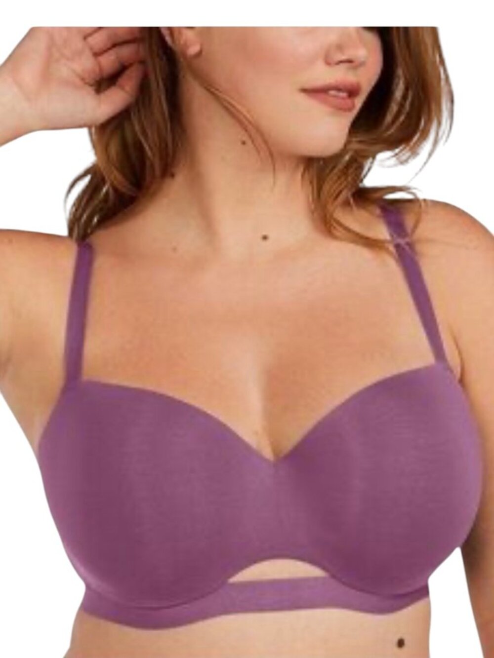 ThirdLove 24/7 Pima Cotton T-Shirt Bra, Purple, 40D
